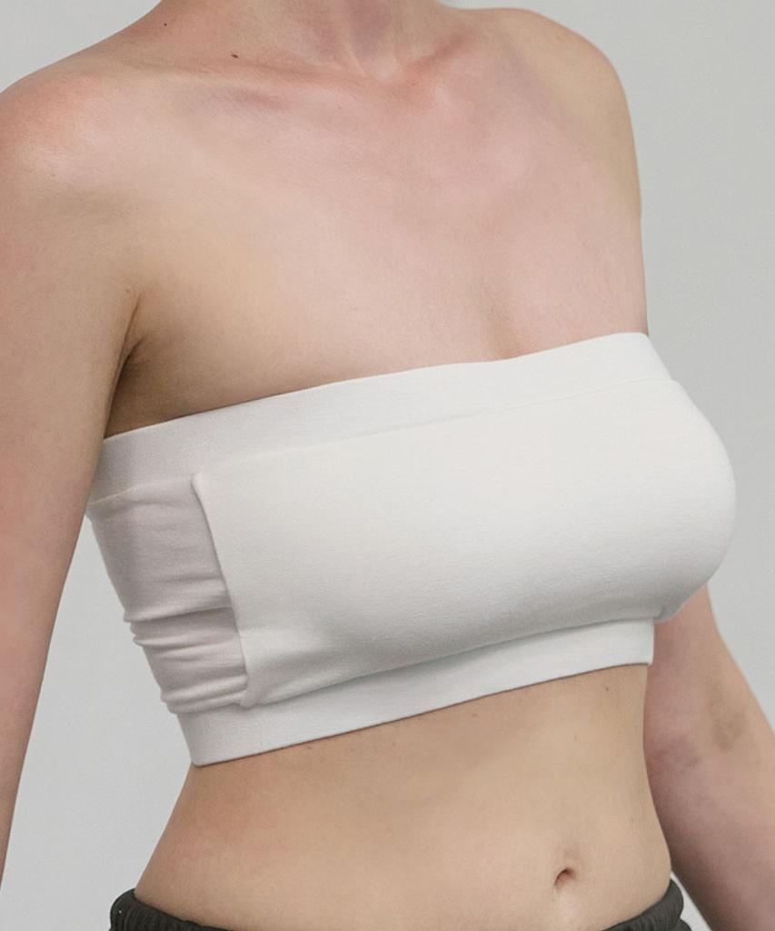Debiweeo Mana Shirred Tube Top Devi-Ts0054-White