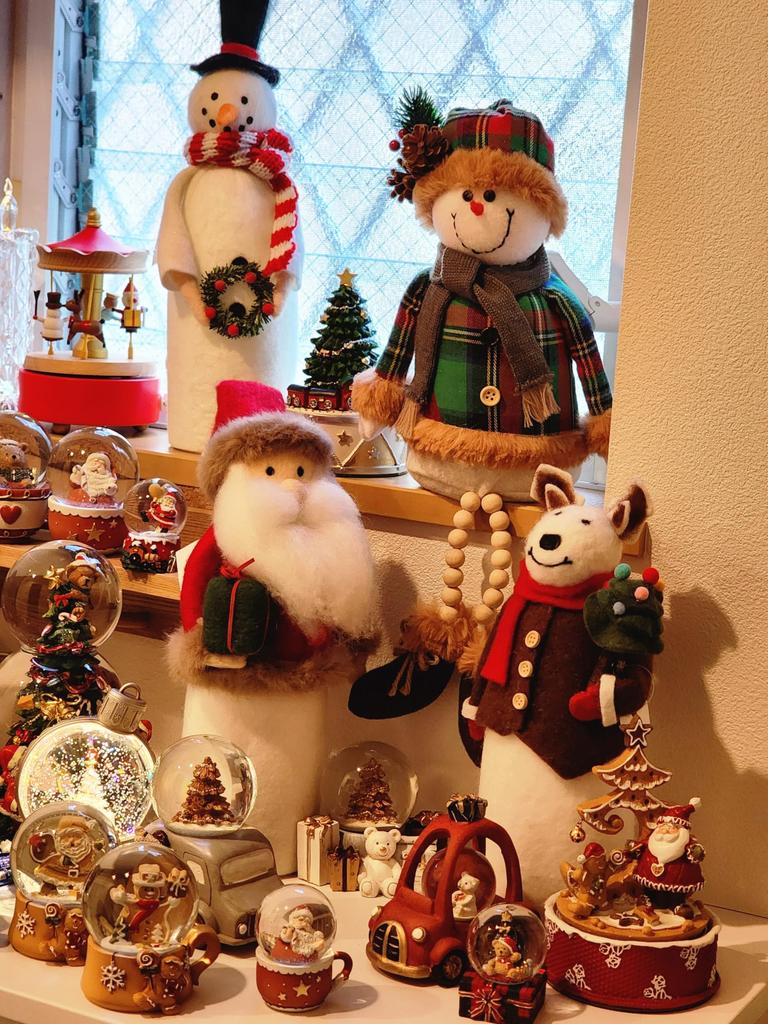 Minami Boeki Snöglob i antikstil Julen Tomten Julgran Nallebjörn Displayställ (Antik bil Jultomten (6,5 cm Glaskula))