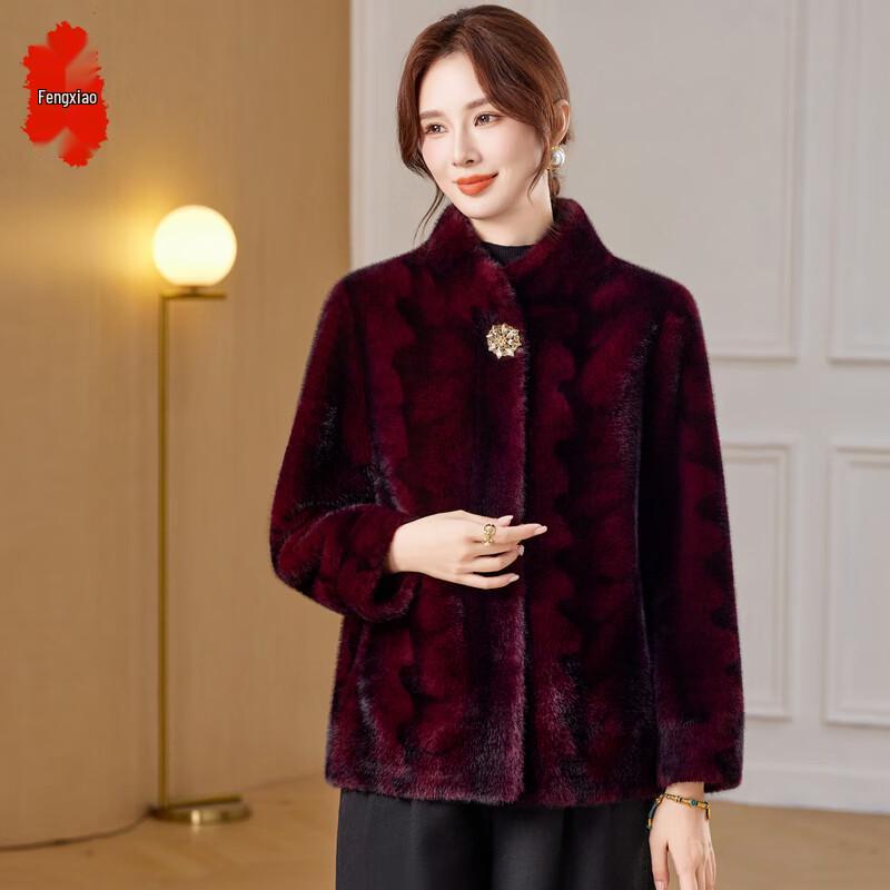 

Women s Faux Mink Velvet Winter Overcoat 3XL