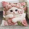 Cartoon-themed, Cat-print Pillowcase (filler Not Included), Super Soft and Washable