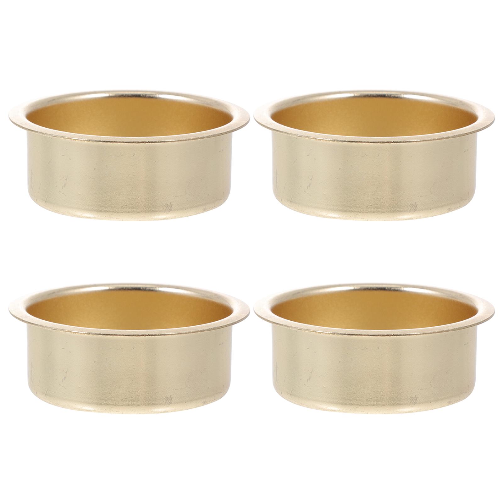 

4pcs Tealights Candlestick Cup Drip Protectors Case For Dining Christmas Weddings Valentine S Day Party Home Party Decoration