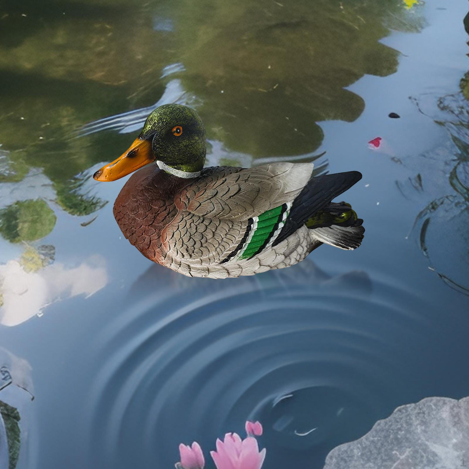 

Декор для пруда с утками, Скульптура животного,, Центральный элемент, Декоративная полирезиновая фигурка Садовая статуя для