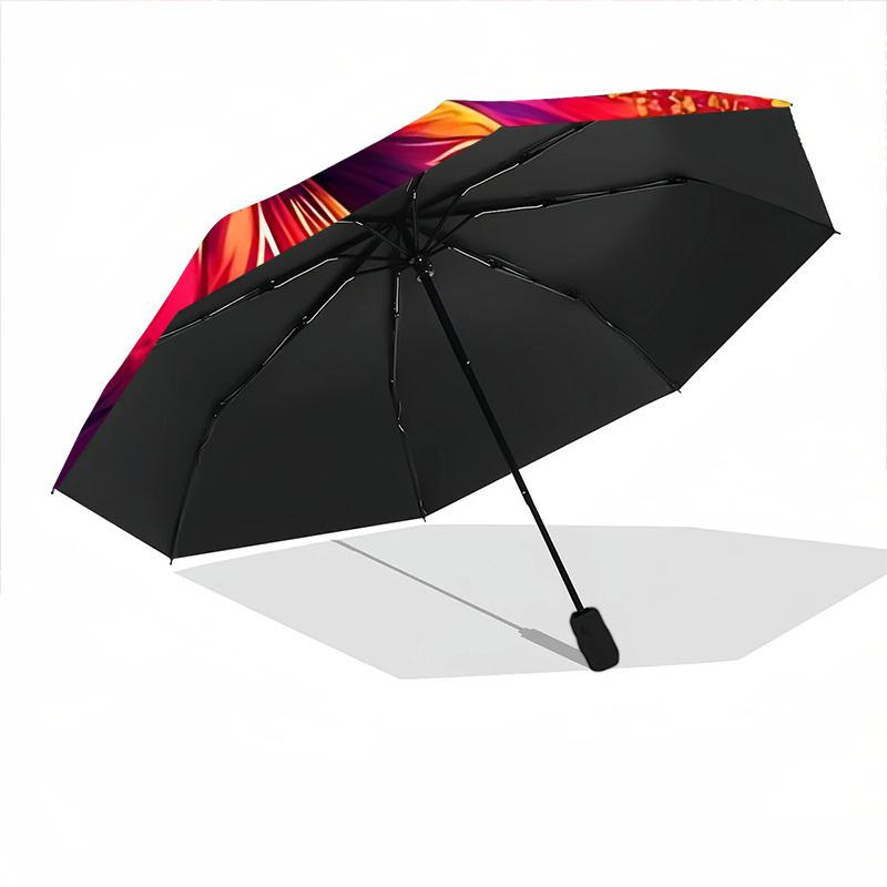 1pc Floral Bloom Automatic Open/Close Umbrella Compact Folding Umbrella, All-Season Portable Umbrella for Women/Men F1124064