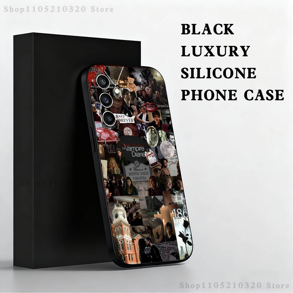 

Vampire TV D-Diaries Phone Case For Samsung S25,S24,S23,S22,S21,S20,S10,Ultra,Plus,Lite,FE,Soft Silicone Black Cover SamsungS25plus 5G