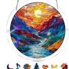 Acrylic Jigsaw Puzzle Suncatcher 83 Pieces-Emerald Flame Hummingbird, DIY Acrylic Puzzle Sun Catcher, Window&Garden Decor, Unique Gifts for Mom