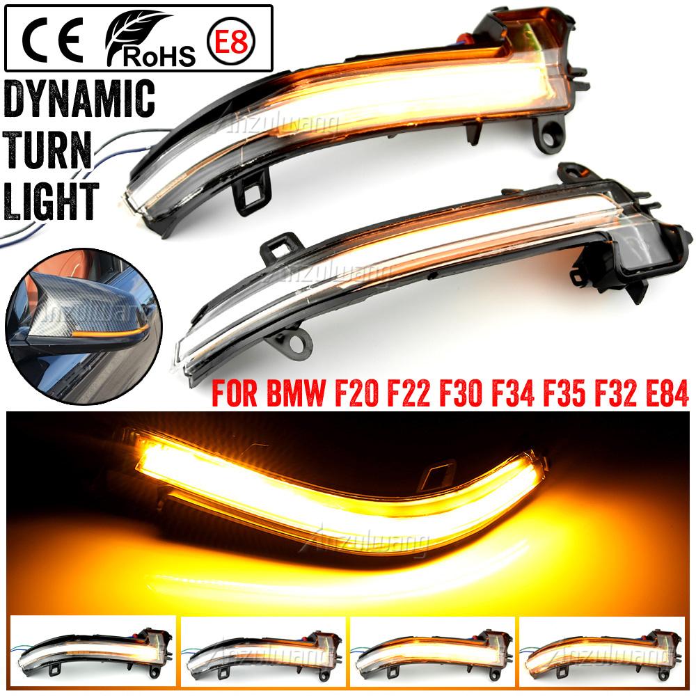 Fit For BMW 1 Series Hatchback F20 F21 2012- For BMW M2 F87 LED Dynamic Turn Signal Light Flowing Water Blinker Flashing Light