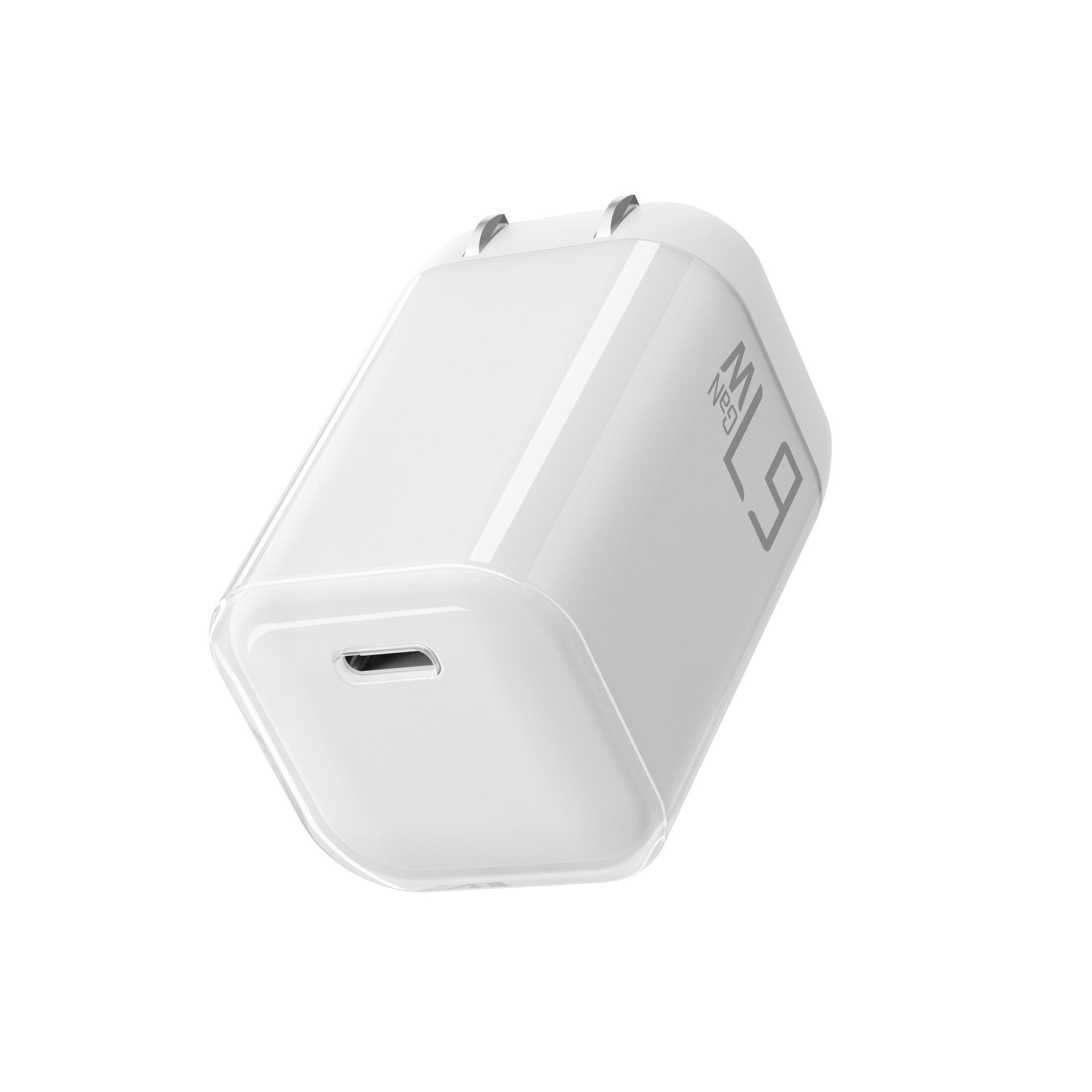 

PD65W Gallium Nitride Fast Charger with PSE Certification, Foldable Plug for Phones, Tablets, and Laptops PD65W Japanese Standard Single USB-C білий