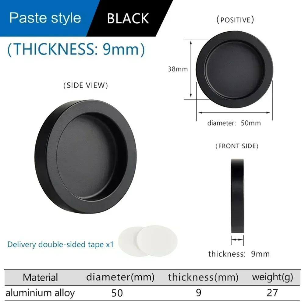 Manija de Puerta Corredera de Vidrio Auto-Cerrante Manija de Puerta de Armario Aleación de Aluminio Manija de Puerta de Cocina de Ventana Instalación sin Complicaciones