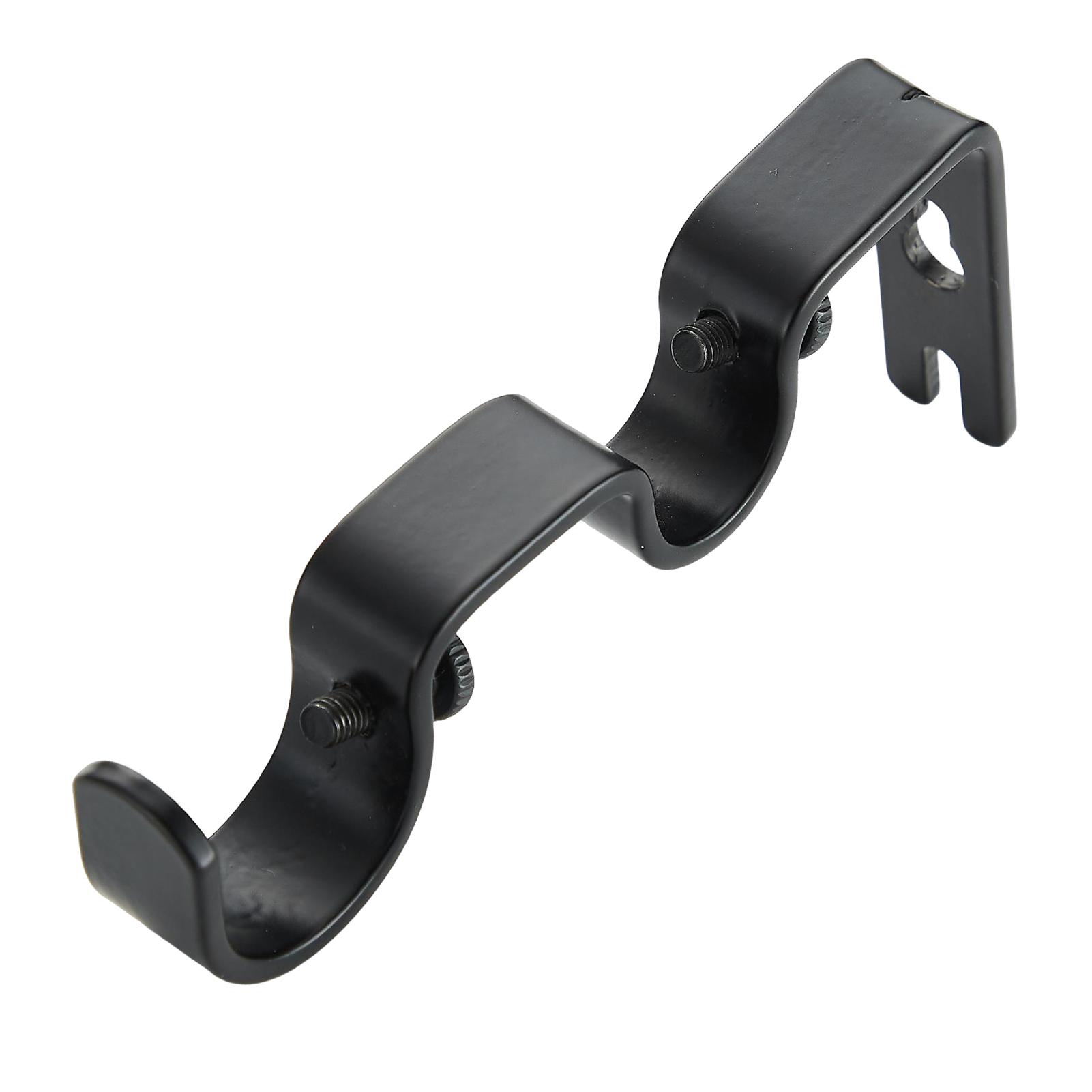 

Double Curtain Rod Bracket Adjustable Double Rod Holders for Office Living Room Bedroom
