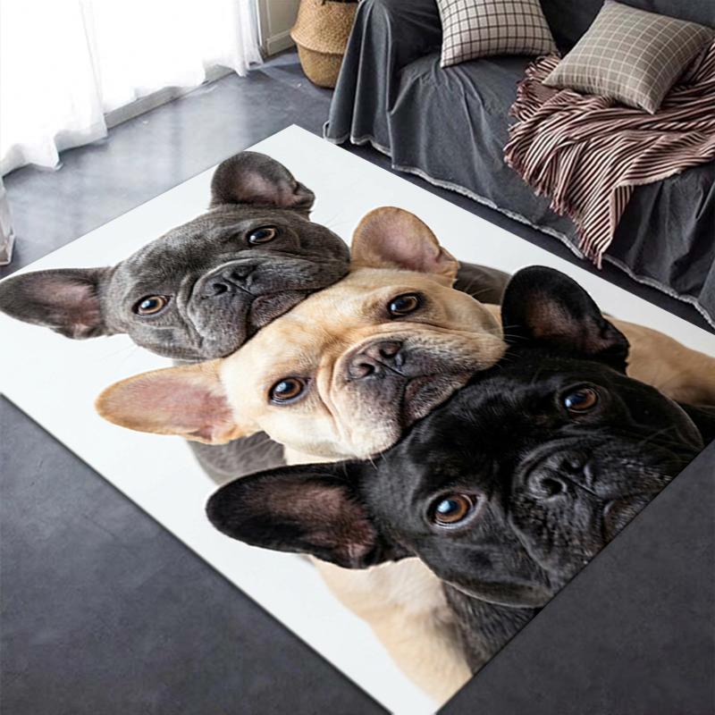 2025 New Three Puppies Carpet Rug for Living Room Bedroom Home Sofa Decoration,Kids Play Non-slip Floor Mat140