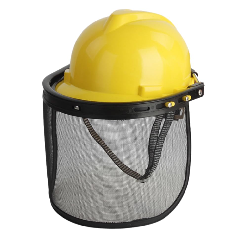 

[ideamall] Helmet with Face Shield and Visor for Weeding (Yellow)