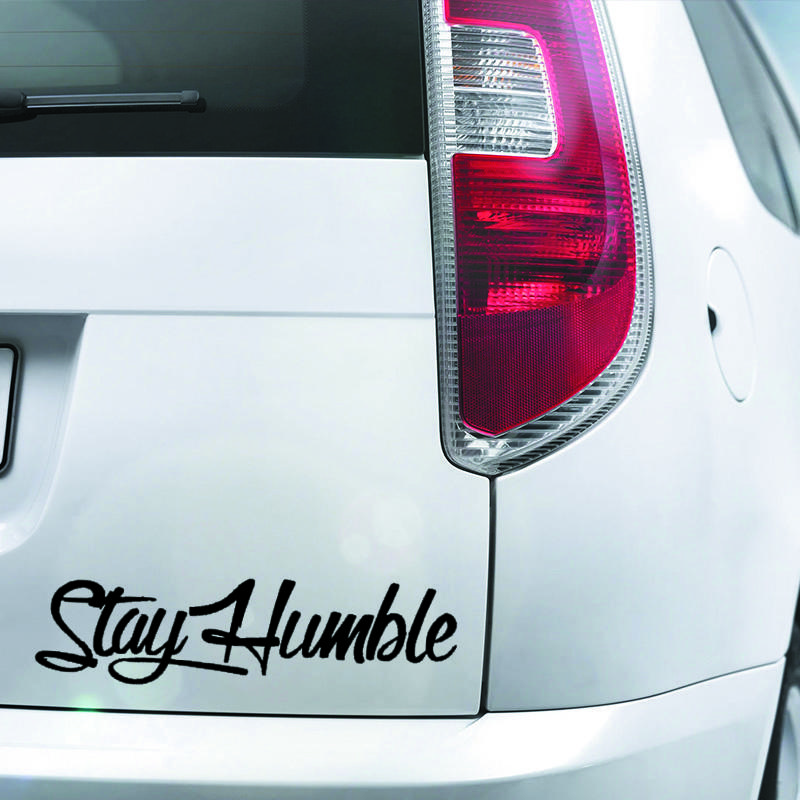 DS16# 30x8cm Fantasy Humor Matte Car Decal - Embroidered, Easy-Apply, Durable Windshield Sticker