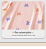 Girls' Antibacterial Cotton Cartoon Pajamas - Short Sleeve Summer Nightgown