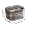 Transparent Denture Storage Case Draining Dental Braces Container  Orthodontic Retainer