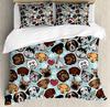 3pcs Bedding Set Dog Pug Cartoon Home Textile Duvet Cover Pillow Case Boy Kid Teen Girl Bedding Covers Set