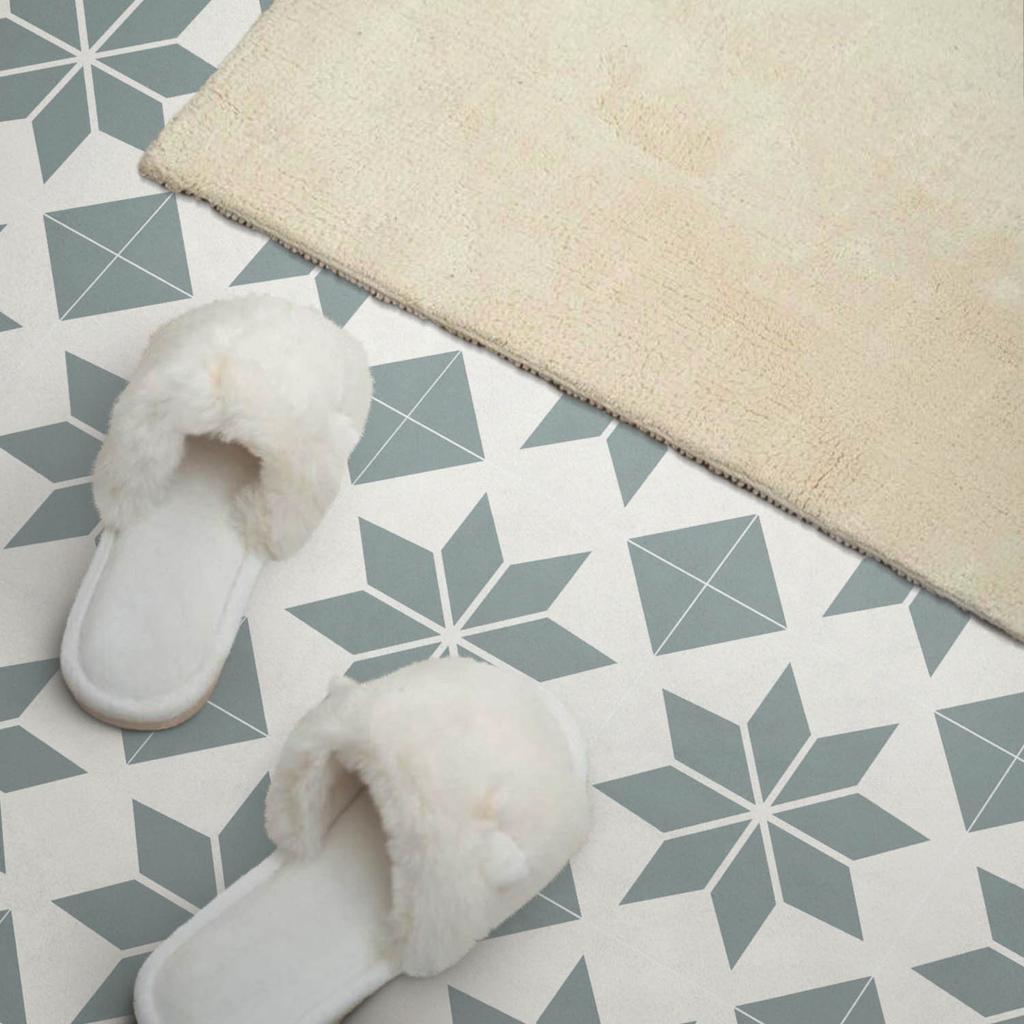 Vinyl Decorative Panel with Graphics for Kitchen or Bathroom 100x50 cm Geometric Floral Patterns