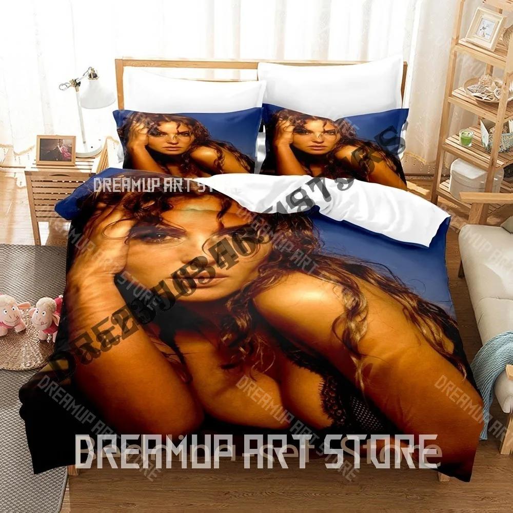 3D Print Monica Belluci Bedding Set Single Twin Full Queen King Size Bed Set Adult Bedroom Duvetcover Sets Anime Bed Sheet Set