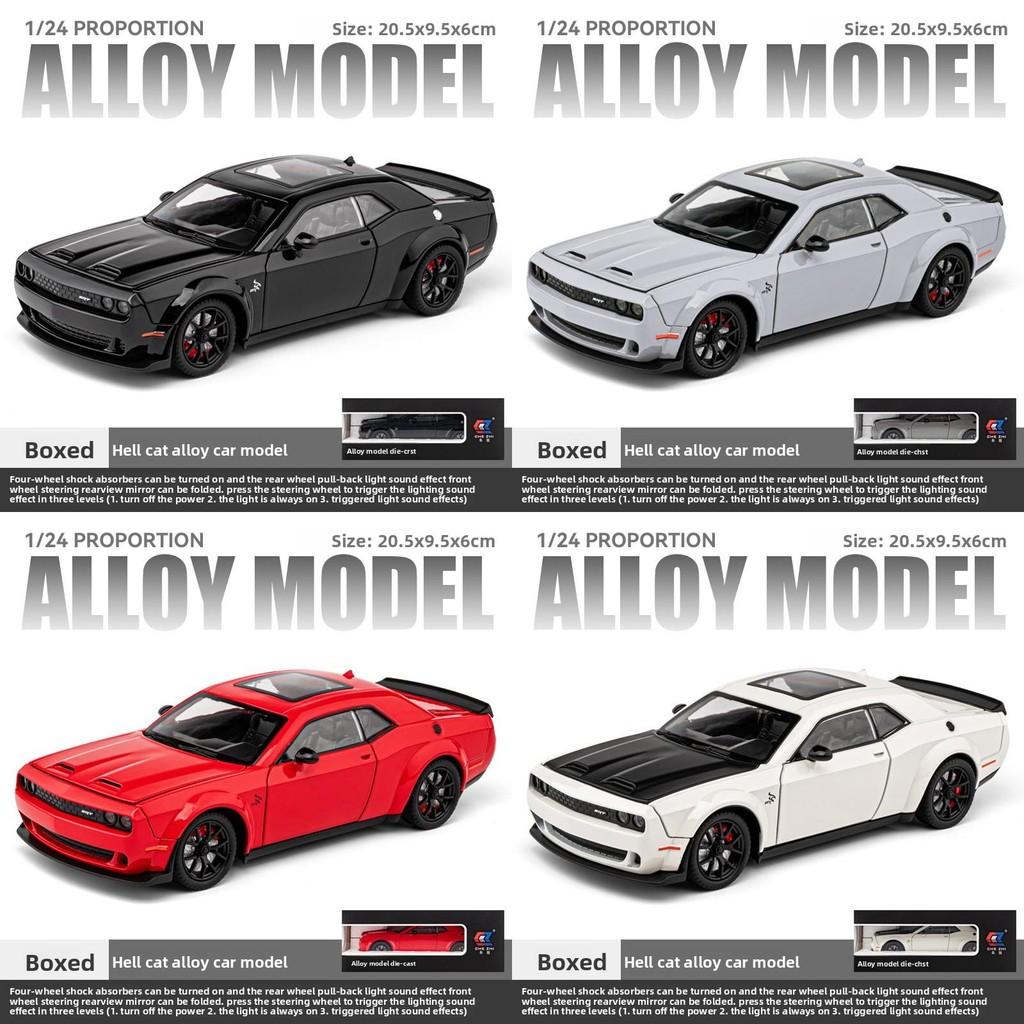 Challenger Alloy Simulation Srt Hellcat Model Toy With Lighting Function