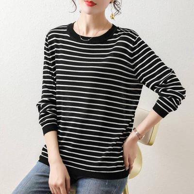 IMAGINEX Damen Strickpullover mit langen Ärmeln MD102WY