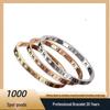 Roman Numeral Titanium Steel Luxury Bracelet with Gold-Plated Buckle for Women - Japanese Korean Design