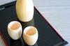 Yamako Iki Round Sake Cup Set of 3, Made in Japan, 888931, Natural