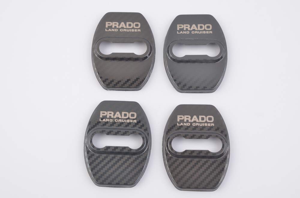 Land Cruiser Prado 150 Series Door Striker Stainless Steel Cover Metallic Custom Dress Up