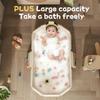 Bacia de Chuveiro Minimalista para Bebê Dobrável Grande Banheira Infantil Sentar e Deitar Banheira Integrada Instalação Gratuita da Banheira