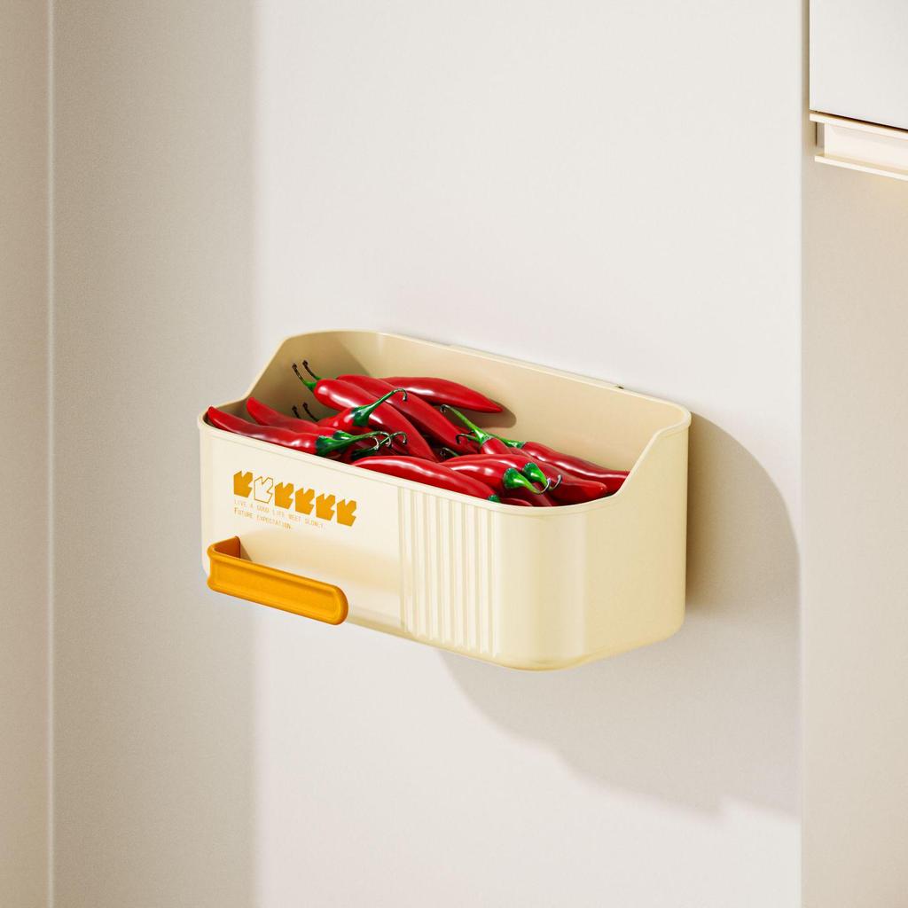 Wall-Mounted Kitchen Spice & Vegetable Storage Rack