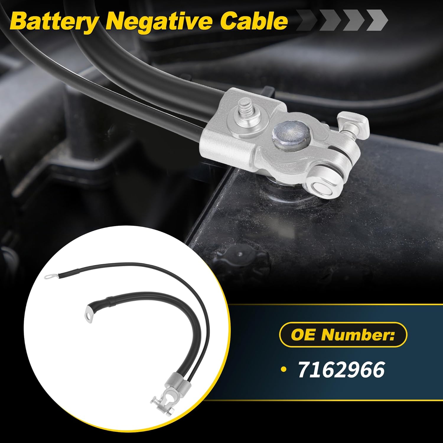 No.7162966 Negative Battery Cable for Bobcat T550 T590 T595 T630 T650 Negative Battery Cable Track Loaders for Bobcat S510 S530 S550 S570 S590 S595