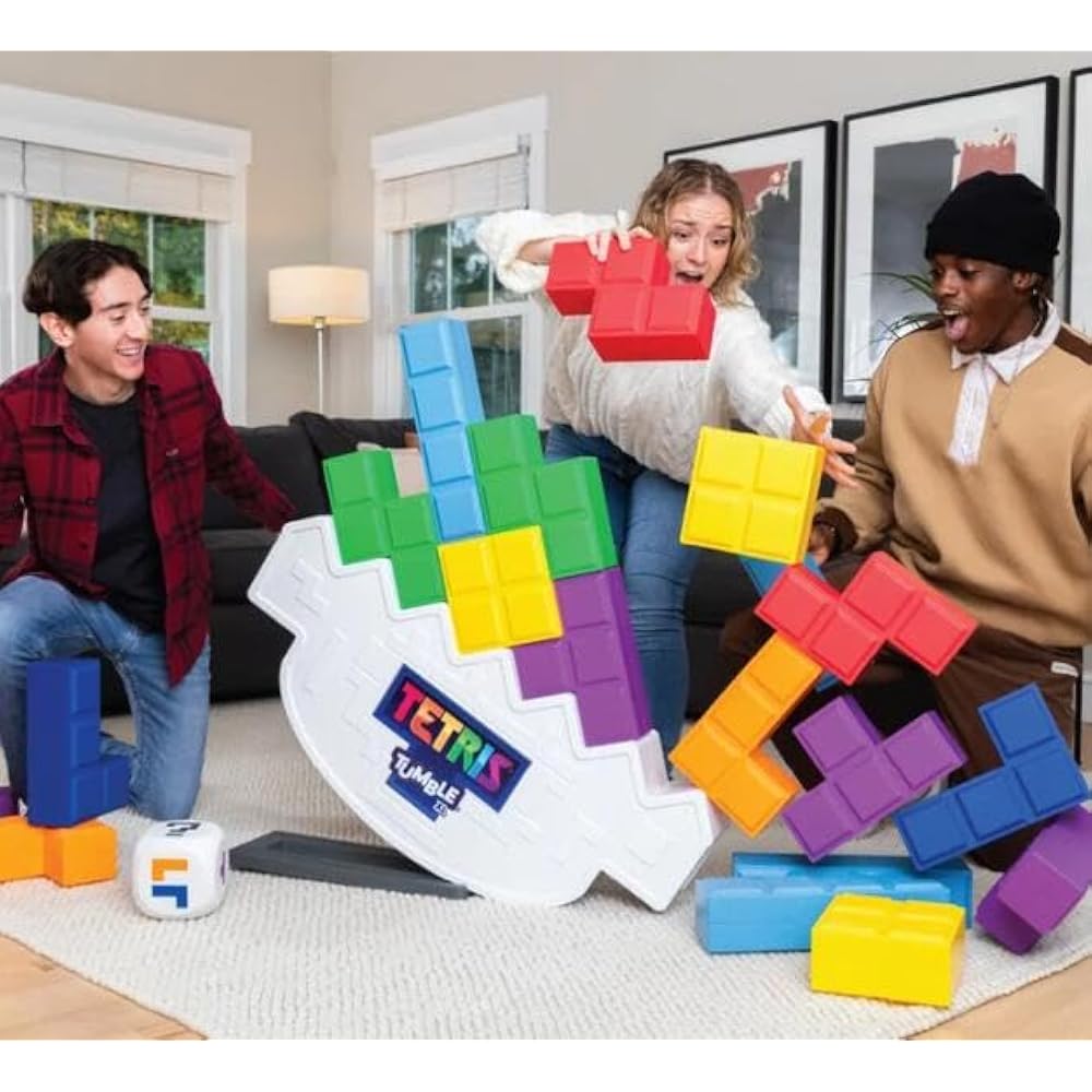 Oversized [approx. 1.8 m] Tetris Balance Game XL Puzzle Blocks Educational Toys Balance Toys for ...