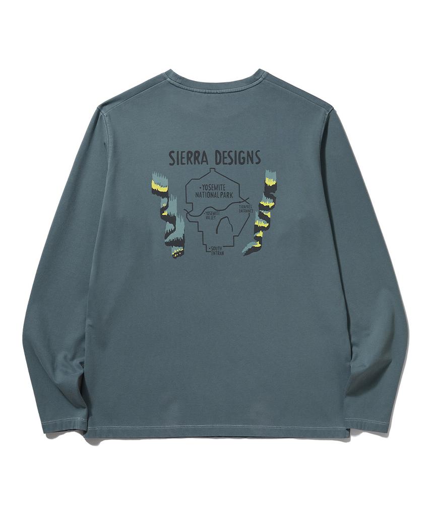 SIERRA DESIGNS Yosemite Valley Long Sleeve T-Shirt Blue