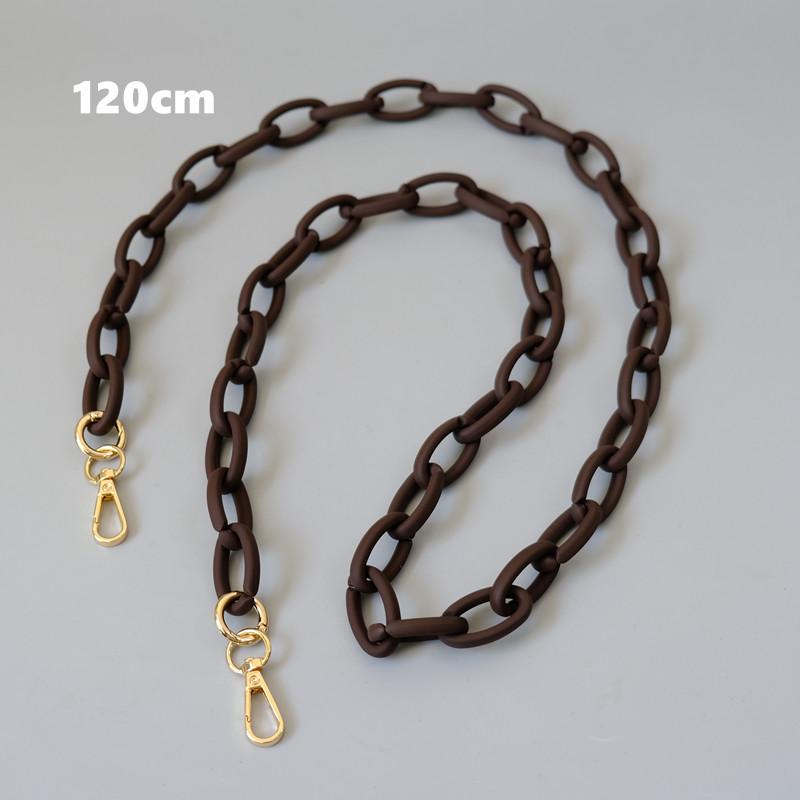 New Fashion Phone Chain Accessory Matte Candy Black Resin Phone Case Chain Frosted Strap Women Crossbody Shoulder Chains