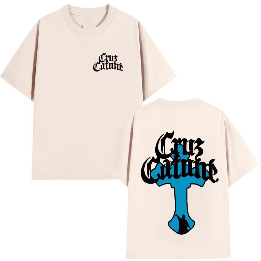 

Streetwear Pattern Print Cruz Cafune Me Muevo Con Dies New Album Tour 2026 Summer Merch Casual Tshirt Unisex Women Cotton Tshirt 4XL