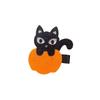 Halloween Children's Hair Accessories, Pumpkin Ghost, Funny Handmade Hair Clips, Black Bat Bow, Girl Party Hair Clips
