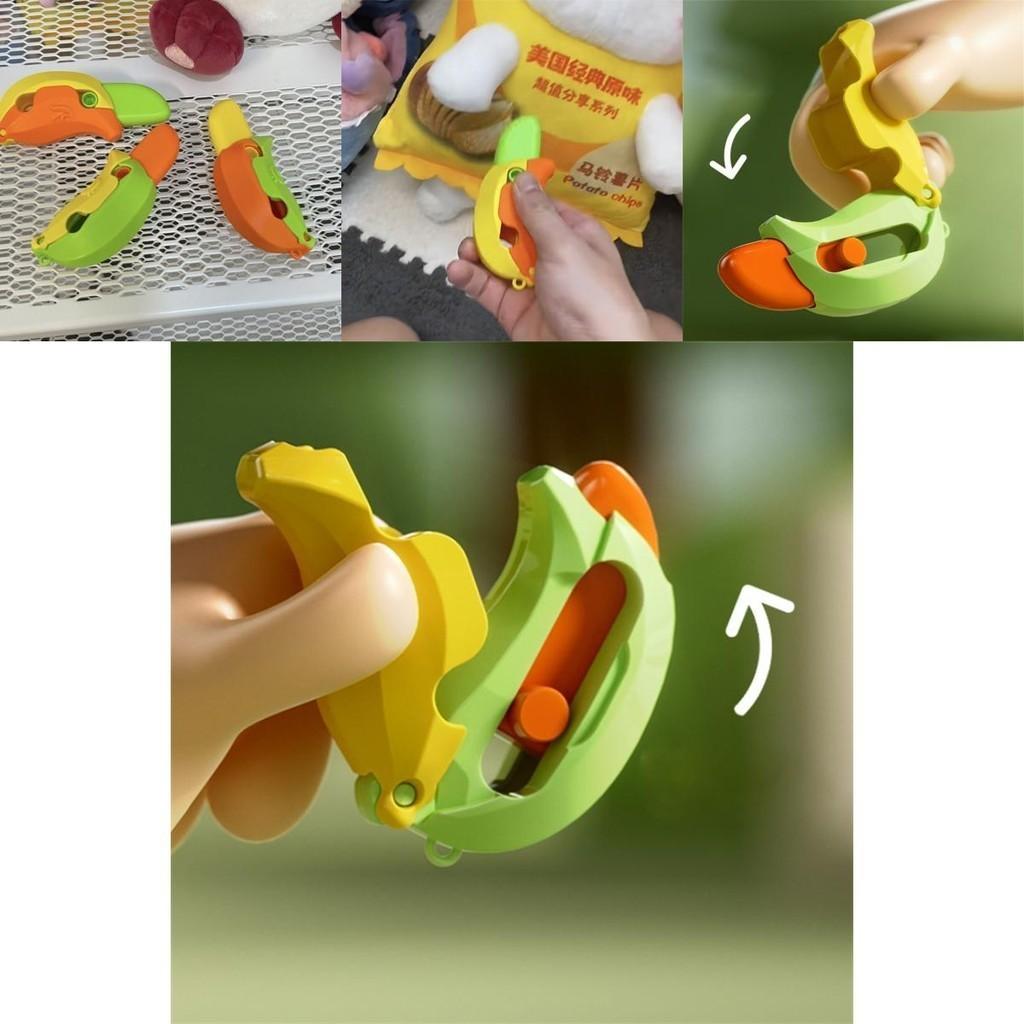 New Gravity 3d Banana Carrot Knife Round Blade Banana Radish Knife Decompression Toy