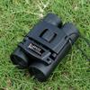 Folding Pocket Binoculars Compact Travel Mini Telescope HD Bak4 Optics Lenes Easy Focus 40*22 Colour Black