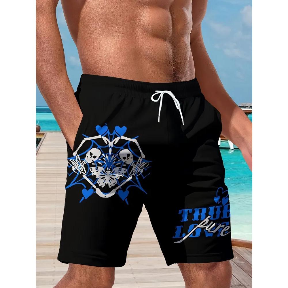 Men's Casual Shorts Outdoor Wear Fish Colorful 3D Printed Shorts Loose Casual Plus Breathable Cool Summer Versatile Shorts