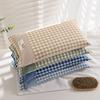 Buckwheat Hull Pillow Neck Support Single Size Cotton Cover Washable Ergonomic Sleeping Adults Students