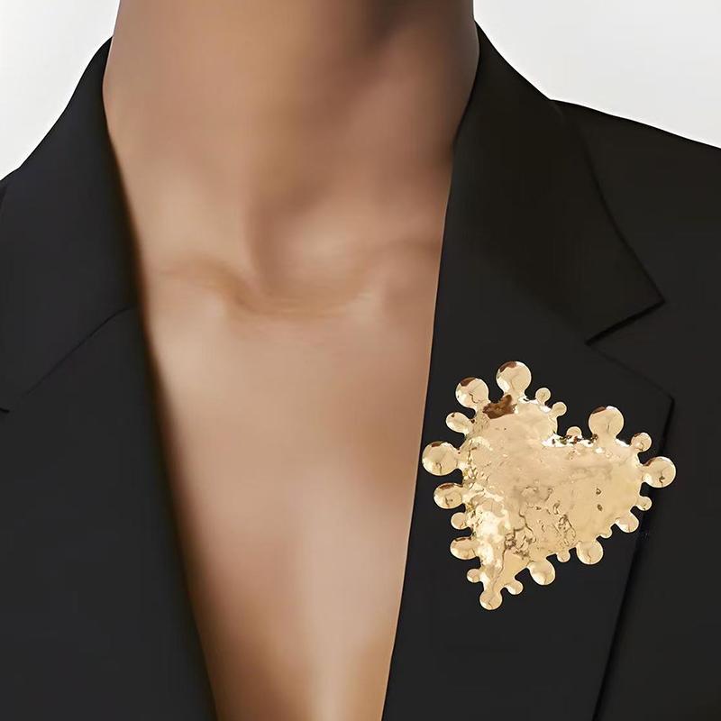 Metall-Herz-Broschen für Damen Unisex Emaille-Liebes-Pins Büro-Party Freundgeschenke Schmuckzubehör für Anzug Kleid