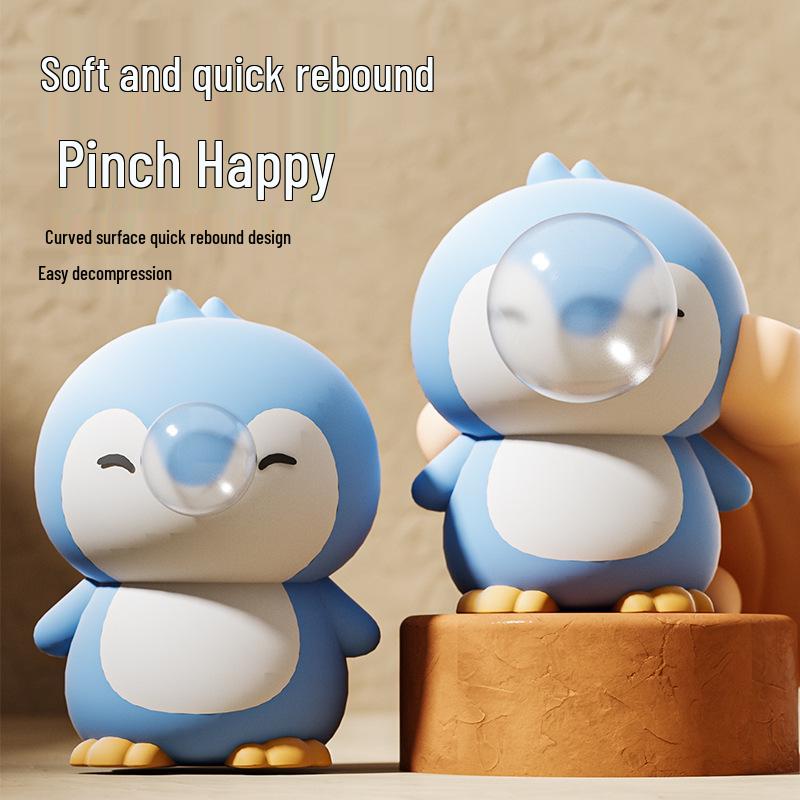 Popular Bubble-Blowing Pinchable Fun Student Decompression Toy Doll