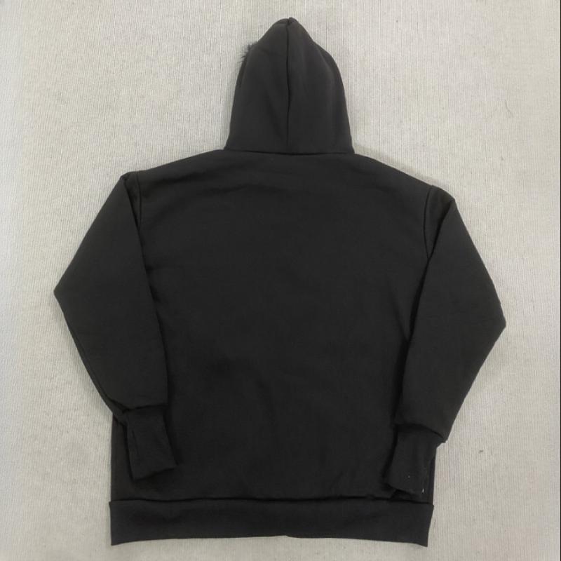 Y2K European and American millennial style hot stamping retro autumn and winter women's zipper slimming hooded sweatshirt