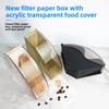 Plastic Dust-proof Filter Paper Box Filter Paper Holder, Coffee Shop Filter Paper Rack Filter Paper Dust-proof Storage Box Storage Rack