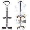Bondage PU Leder Fesseln Kragen Fetisch Sex Spiel BDSM Erwachsene Spielzeug Sex Shop Slave Hals Handschellen Sex Produkte Für Paare Homosexuell 18