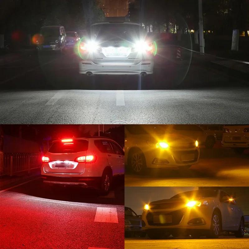 2 Stück 1156 BA15S 1157 BAY15D LED-Lampe 2015 15SMD LED-Lampen Signalleuchte Brems- Rückfahrleuchte Tagfahrlicht 12V
