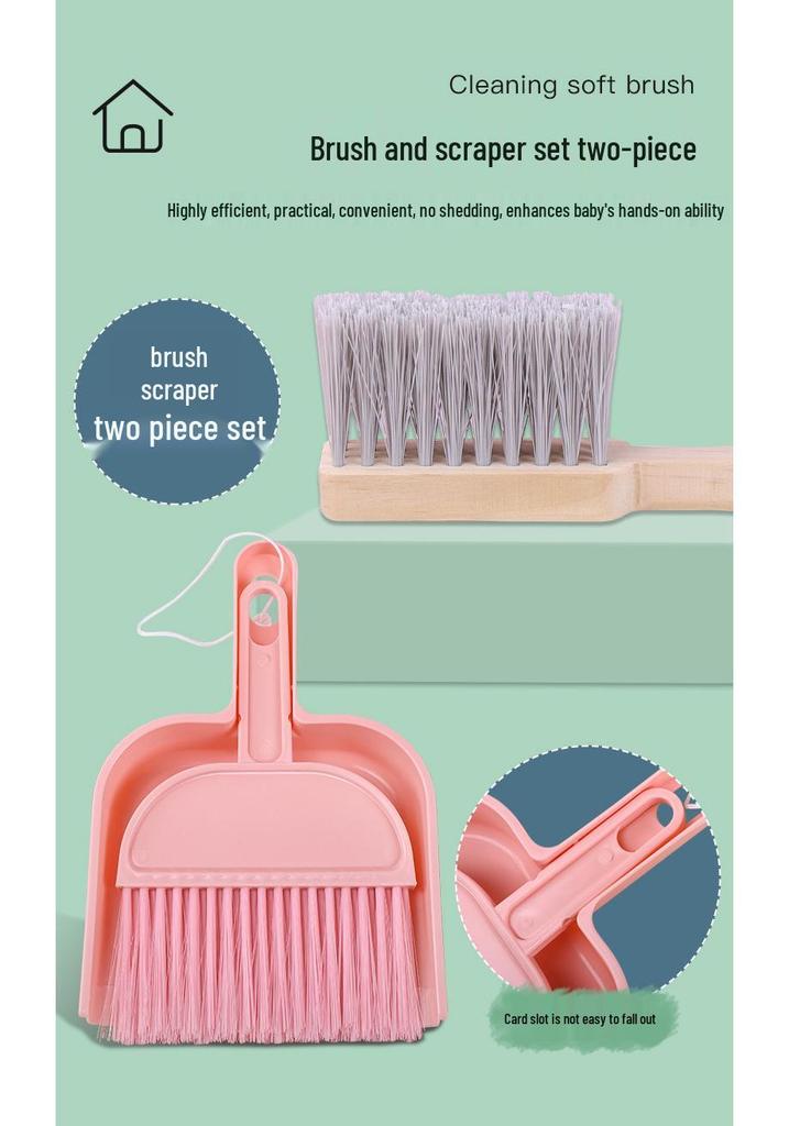 Kids' Wooden Cleaning Play Set: Broom, Mop & Tools for Early Learning