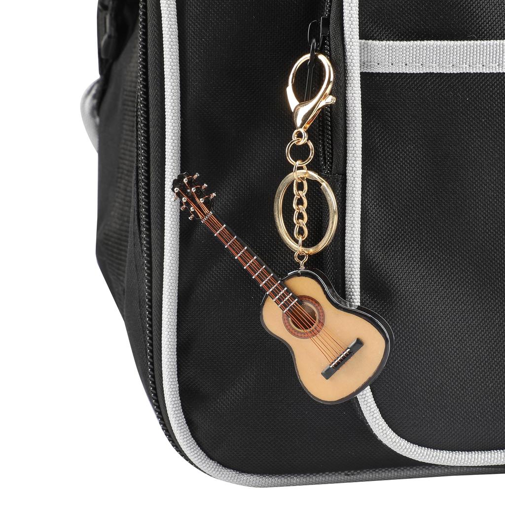 [MoonEmbassy] Keychain Guitar Miniature Guitar Musical Instrument Gift with Case