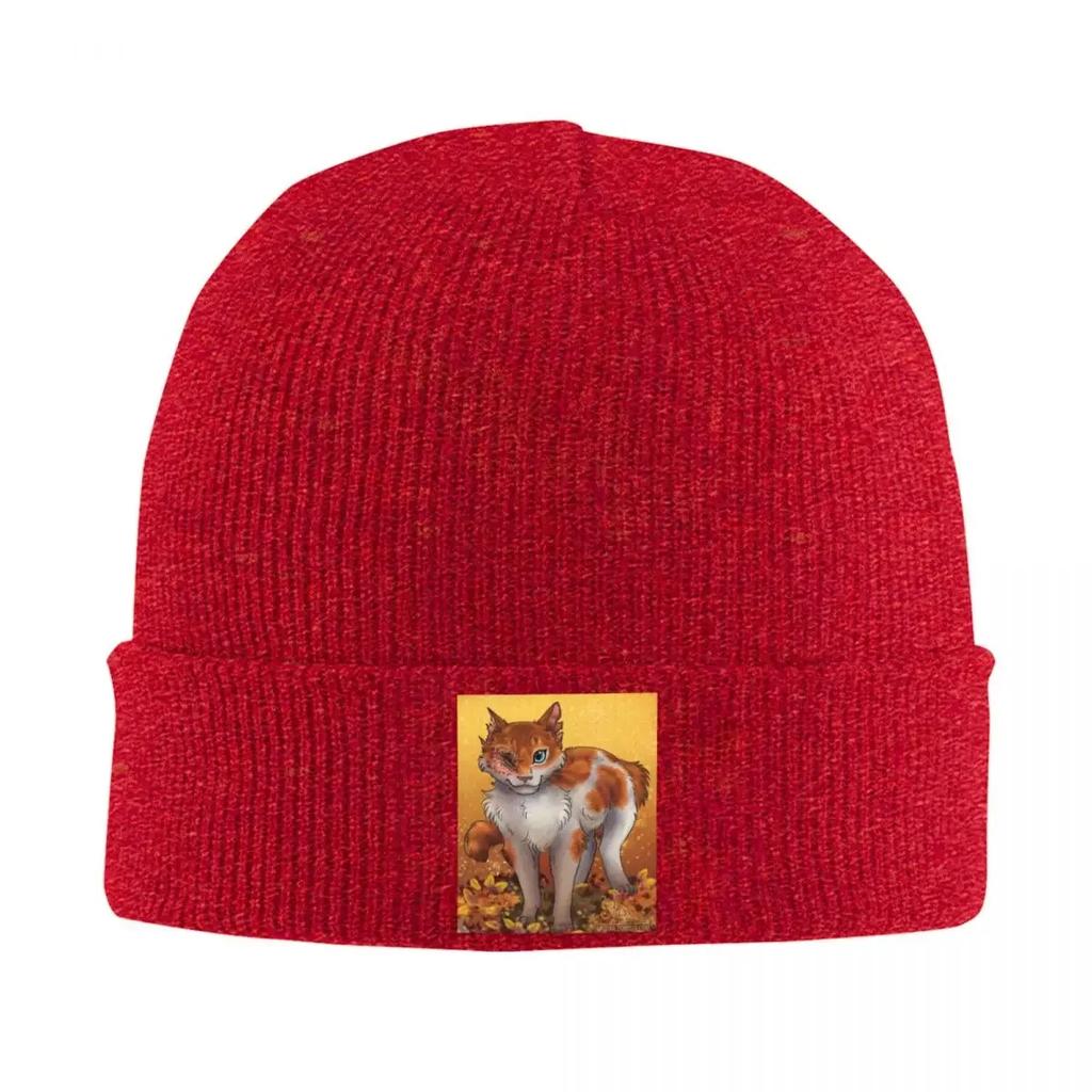 Brightheart Warrior Cats Thunderclan Lostface Cloudtail Brightpaw Warm Knitted Cap Bonnet Hat Autumn Winter Beanies Hats