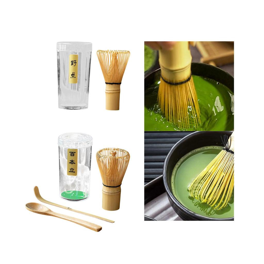 Matcha Ceremony Set, Traditional Matcha Set Bamboo Handmade Professional Japanese Bamboo Whisk, Matcha Set for Tea Room