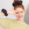 Mellotory Cushion Big Hair Scrunchie (black)
