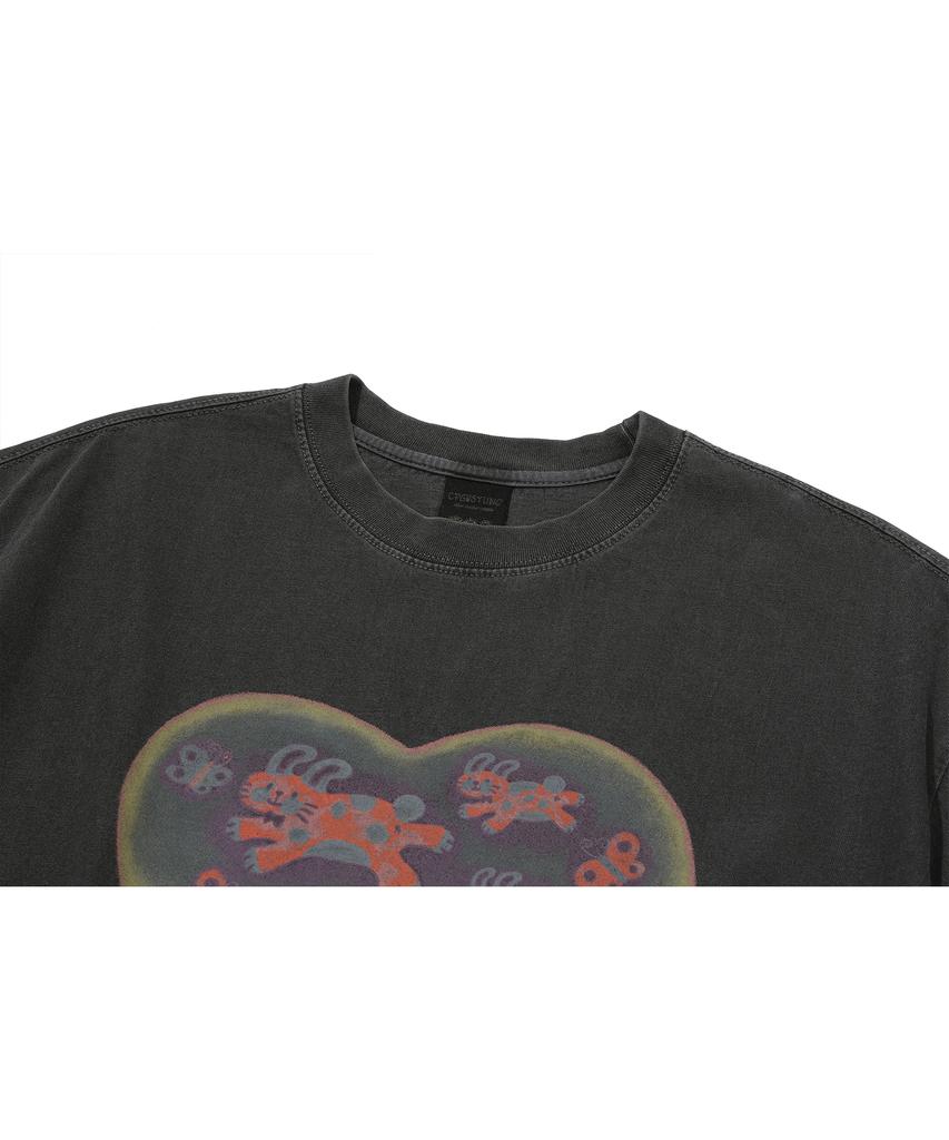 CPGN STUDIO Nabitoki Pigment Short Sleeve T-Shirt Smoke Black